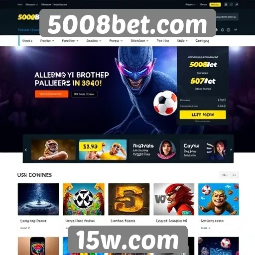 Novo design do site 5008bet.com melhora a experiência do usuário